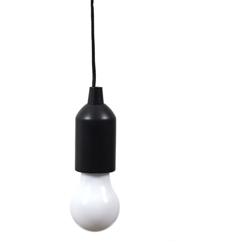LAMPE SUSPENDU, ampoule noire, SUR UN FIL, 110 cm, abat-jour laiteux