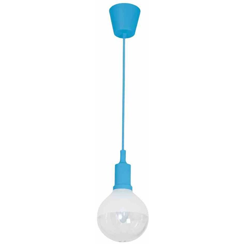 Lampe suspendu bubble bleu 5W E14 led