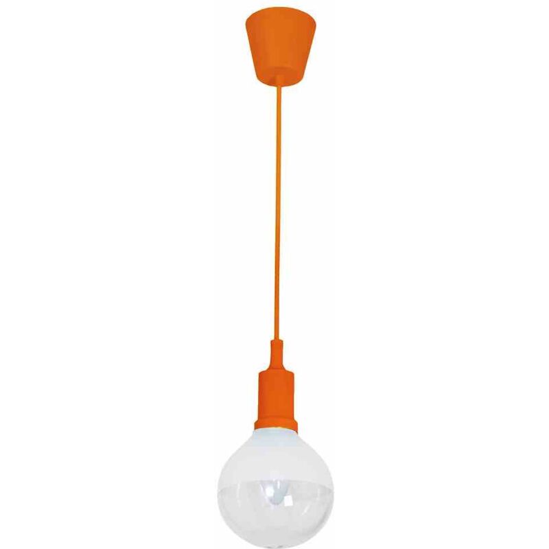 Lampe suspendu bubble orange 5W E14 led