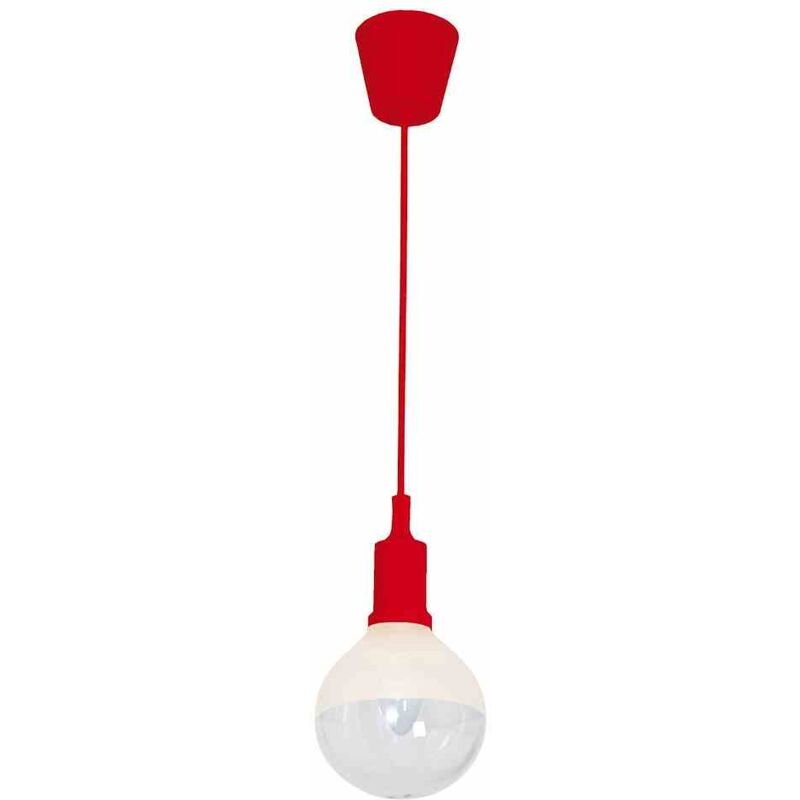Milagro - lampe suspendu bubble rouge 5W E14 led rouge