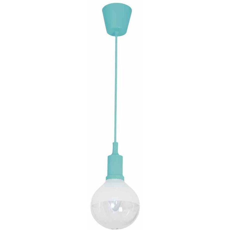 Milagro - lampe suspendu bubble turquoise 5W E14 led