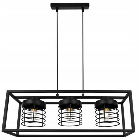 LAMPE SUSPENDU CAGE ÉLÉGANT ABAT-JOUR EN MÉTAL