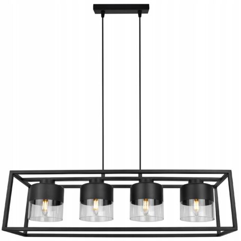 LAMPE SUSPENDU CAGE ÉLÉGANT ABAT-JOUR EN MÉTAL