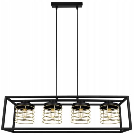 LAMPE SUSPENDU CAGE ÉLÉGANT ABAT-JOUR EN MÉTAL