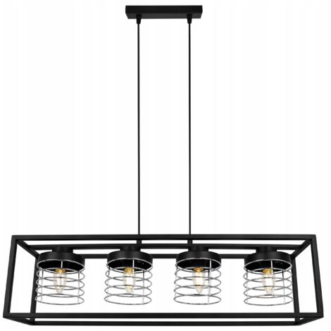 LAMPE SUSPENDU CAGE ÉLÉGANT ABAT-JOUR EN MÉTAL