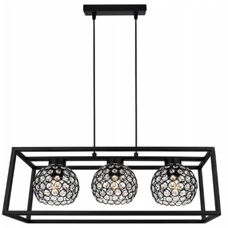 LAMPE SUSPENDU CAGE ÉLÉGANTE BOULE DE CRISTAL