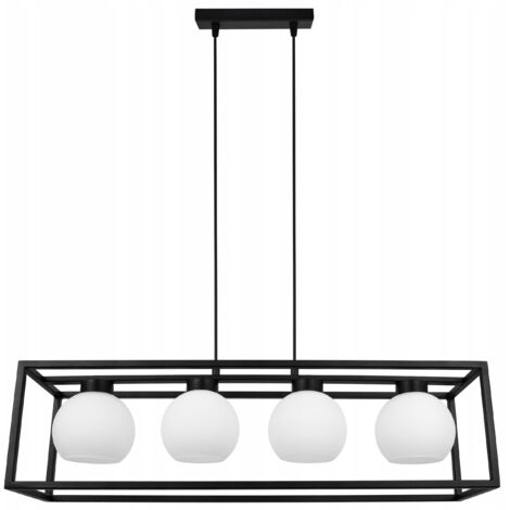 LAMPE SUSPENDU CAGE ÉLÉGANTE BOULE DE VERRE