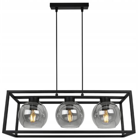 LAMPE SUSPENDU CAGE ÉLÉGANTE BOULE DE VERRE