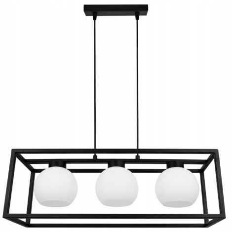 LAMPE SUSPENDU CAGE ÉLÉGANTE BOULE DE VERRE