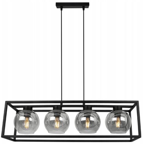 LAMPE SUSPENDU CAGE ÉLÉGANTE BOULE DE VERRE