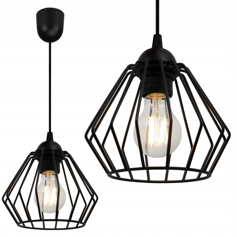 Lampe Suspendu Loft Diamond Edison Rétro Led