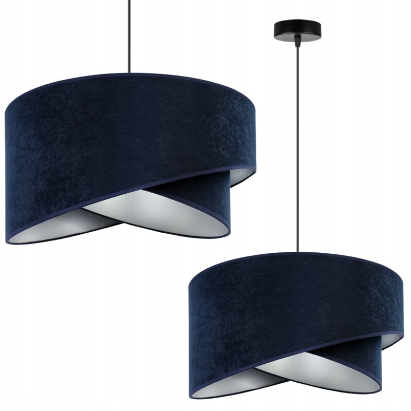 Lampe Suspendu Lustre Abat-Jour Moderne En Velours