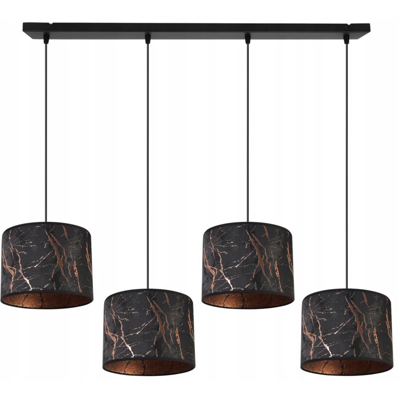 Lampe Suspendu Lustre Plafond Abat-Jour Motif Cuivre