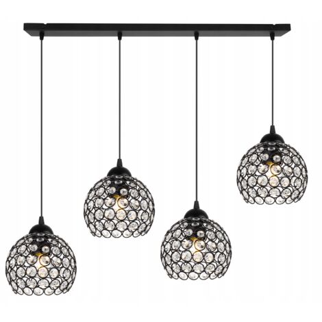 LAMPE SUSPENDU LUSTRE PLAFONNIER LED CRISTAUX