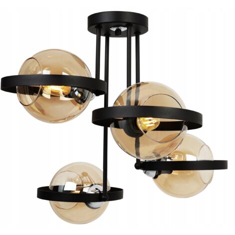 LAMPE SUSPENDU MODERNE ANNEAU DE MIEL EN VERRE