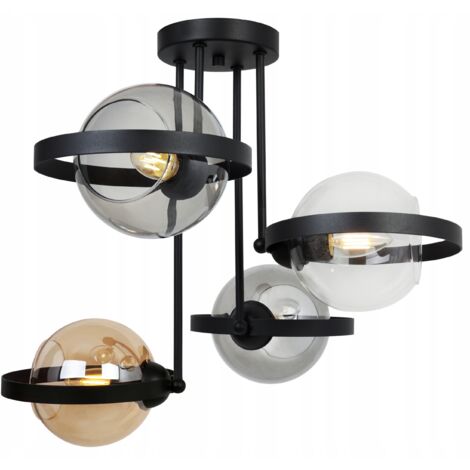 LAMPE SUSPENDU MODERNE ANNEAU DE VERRE MIX