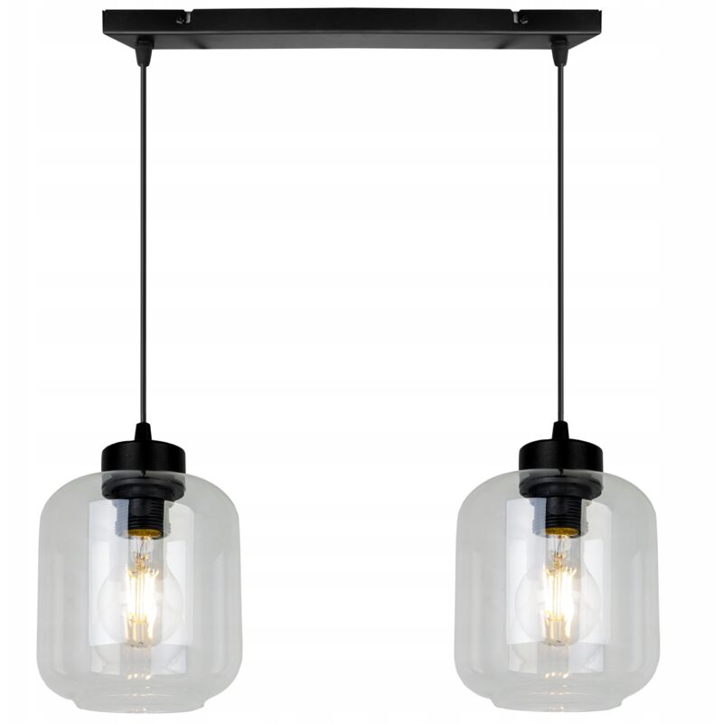 Lampe Suspendu Moderne Élégant Abat-Jour En Verre