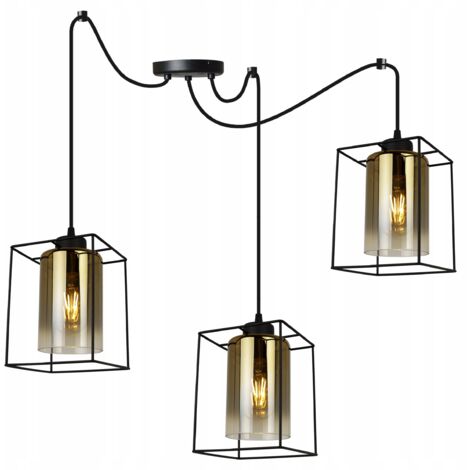 LAMPE SUSPENDU MODERNE ÉLÉGANT ABAT-JOUR EN VERRE
