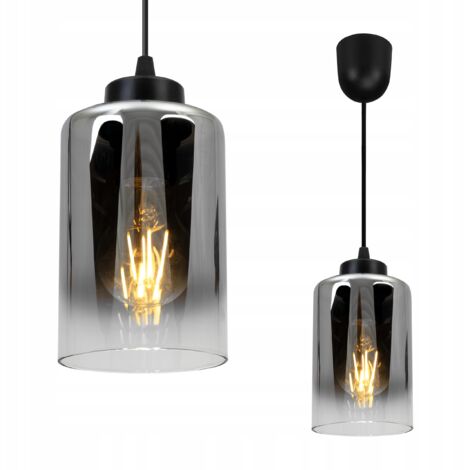 LAMPE SUSPENDU MODERNE ÉLÉGANT ABAT-JOUR EN VERRE