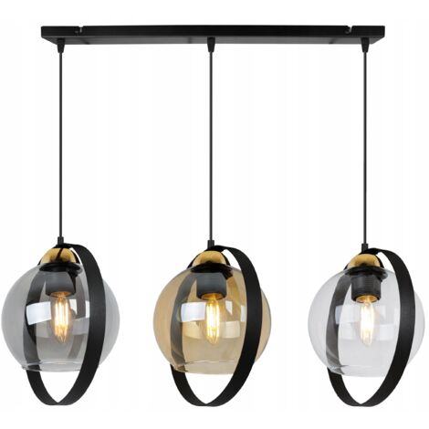 LAMPE SUSPENDU MODERNE EN VERRE ANNEAUX MIX