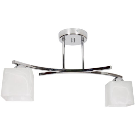 LAMPE SUSPENDU MODERNE LUSTRE PLAFONNIER CHROME LED