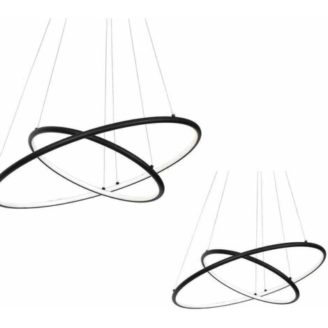 LAMPE SUSPENDU ORION NOIRE 53W LED
