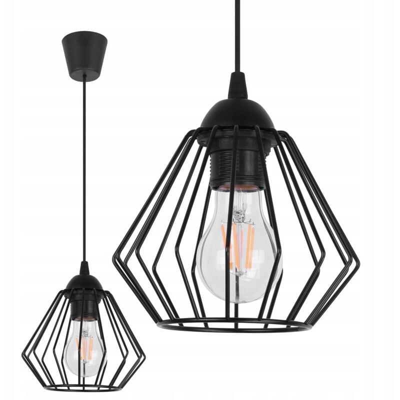 Lampe Suspendu Plafond Diamond Loft Edison Led