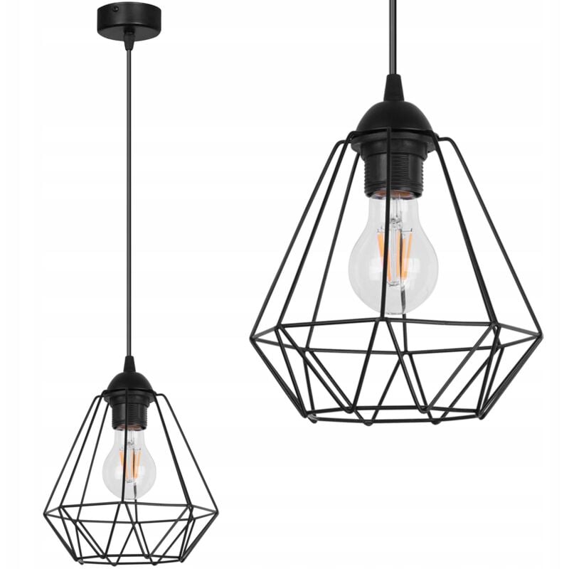 Lampe Suspendu Plafond Diamond Loft Edison Rétro