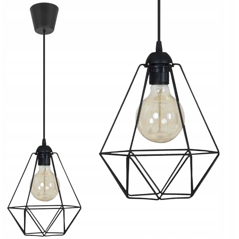 Lampe Suspendu Plafond Diamond Loft Edison Wire