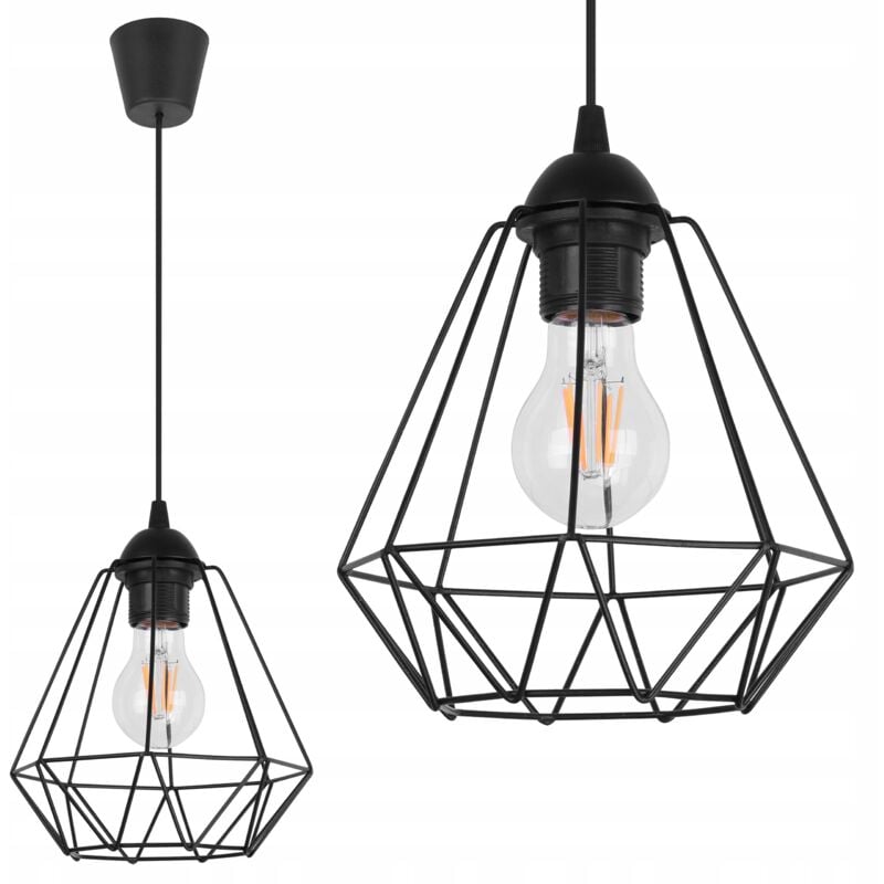 Lampe Suspendu Plafond Diamond Loft Edison Wire