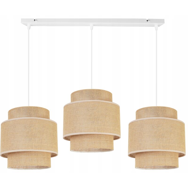 Lampe Suspendu Plafond Lustre Abat-Jour Boho Juta