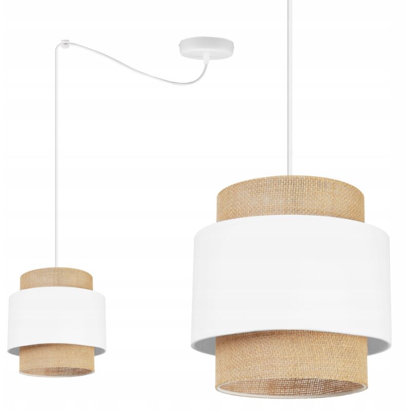 Lampe Suspendu Plafond Lustre Abat-Jour Boho Juta