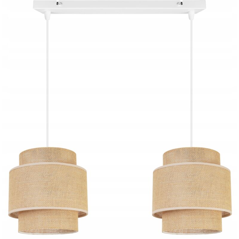 Lampe Suspendu Plafond Lustre Abat-Jour Boho Juta