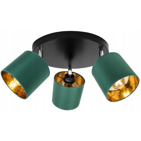 LAMPE SUSPENDU PLAFOND LUSTRE PLAFON LED DORÉ