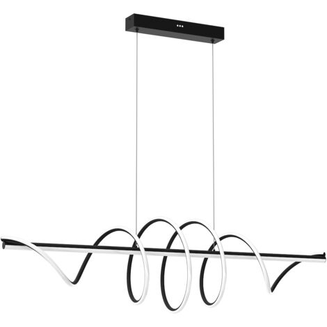 LAMPE SUSPENDU TWIST NOIRE 90W LED