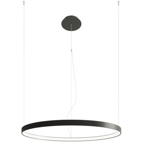 Lampe suspendue anneau lampe suspendue lampe de salon noir LED lampe design L 78cm