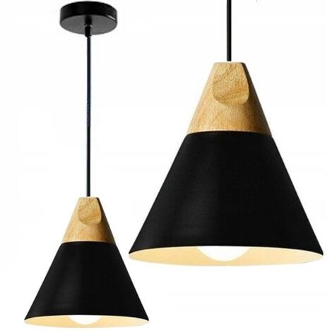 LAMPE SUSPENDUE APP054-1CP SCANDI A UNIQUE NOIR/ 25X26 CM E27