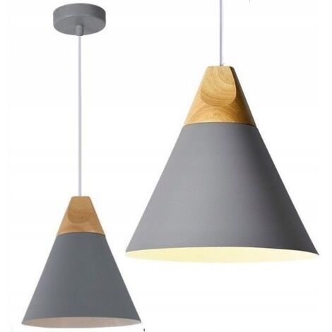 LAMPE SUSPENDUE APP056-1CP SCANDI A GRIS/ 25X26 CM E27