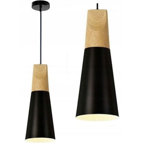 LAMPE SUSPENDUE APP057-1CP SCANDI B UNIQUE NOIR/ 14,5X26 CM E27