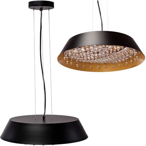 LAMPE SUSPENDUE APP1028-CP CRISTAL RONDE 8-POINTS DE LUMIÈRE 60W 40X40X8-103CM REGLABLE