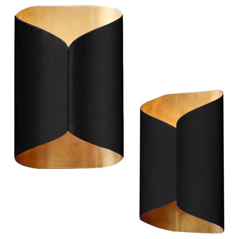 Applique murale APP1055-1W noir or 2-POINTS de lumière G9 10,5X16X25,5CM