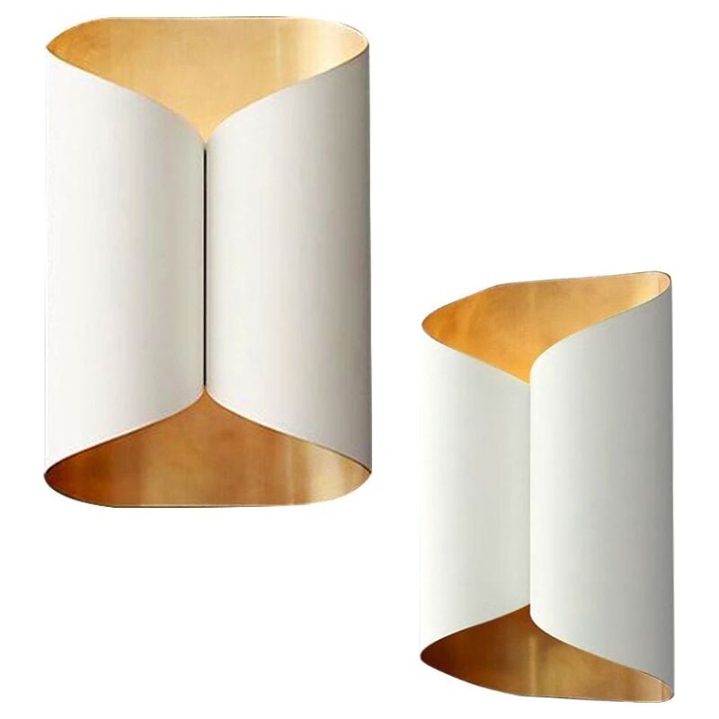 Applique murale APP1056-1W blanche or 2-POINTS de lumière G9 10,5X16X25,5CM