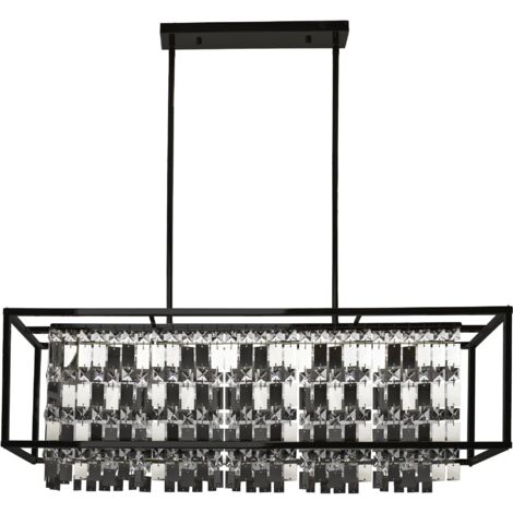 LAMPE SUSPENDUE APP1112-4CP NOIR CRISTAL E27 1-POINTS DE LUMIÈRE
