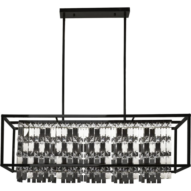 Toolight - lampe suspendue APP1112-4CP noir cristal E27 1-POINTS de lumière