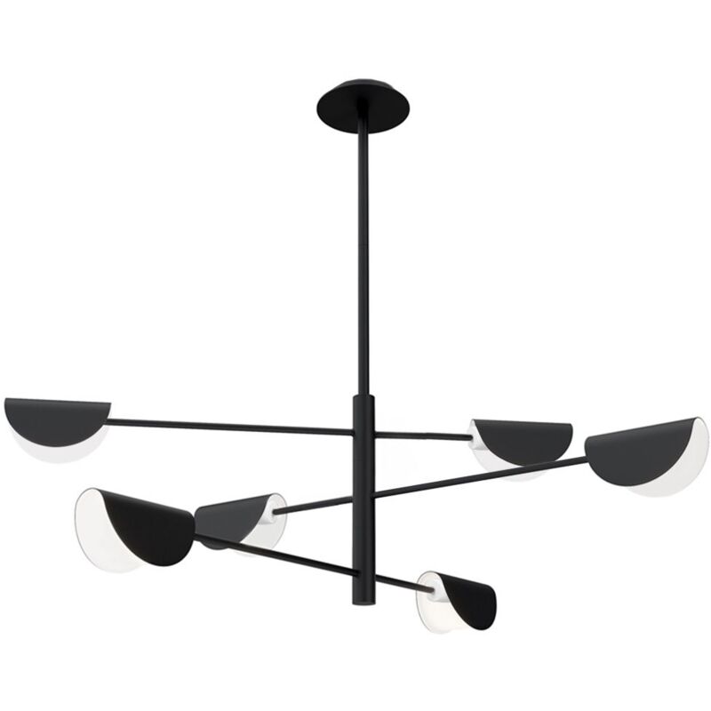 Lampe suspendue APP1261-6CP noir E14