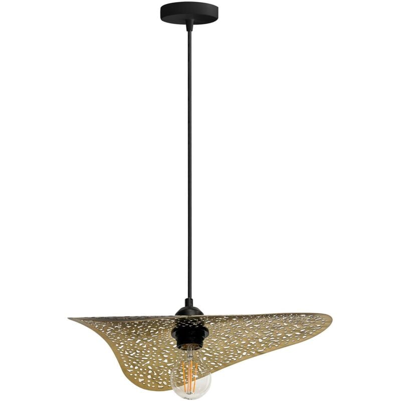 Toolight - lampe suspendue APP1468-1CP noir/old or E27