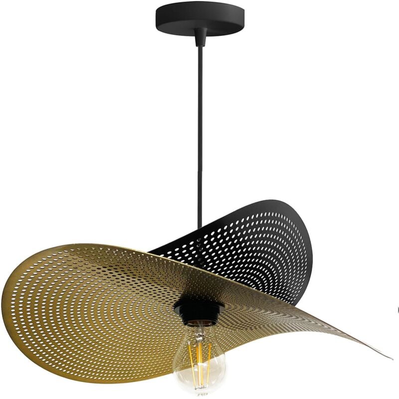 Lampe suspendue APP1472-1CP NOIR/old or E27