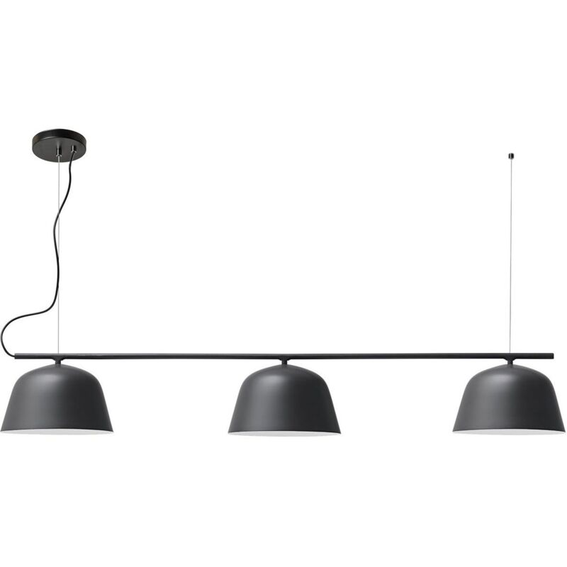 Toolight - lampe suspendue APP1478-3CP noir E14