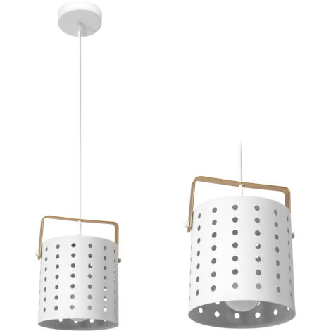 LAMPE SUSPENDUE APP957-1CP MODERNE BLANCHE RONDE 1-POINTS DE LUMIÈRE E27 15X15X20-100CM REGLABLE
