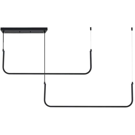 LAMPE SUSPENDUE APP980-1CP NOIR LED 1-POINTS DE LUMIÈRE 40W 40X90X11CM REGLABLE